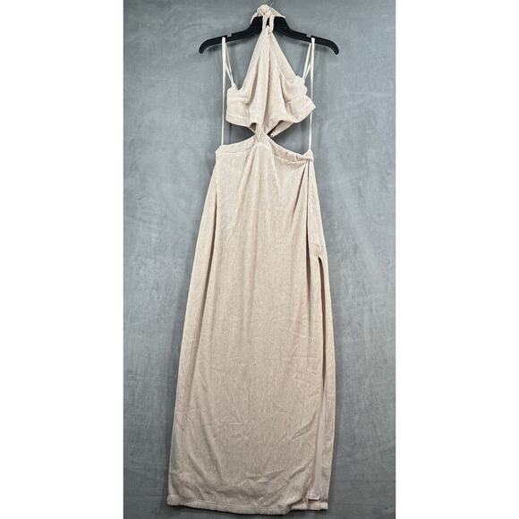 Rumer Cassidy Maxi Dress in Nude Size Large Stretchy - Picture 2 of 13